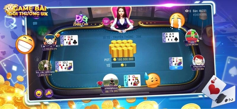 Game bài Xì Tố và Poker