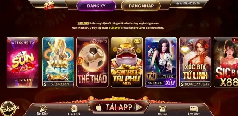 Bấm chọn mục “đăng nhập”