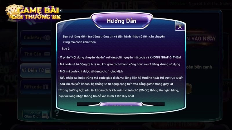 Nạp tiền 789Club