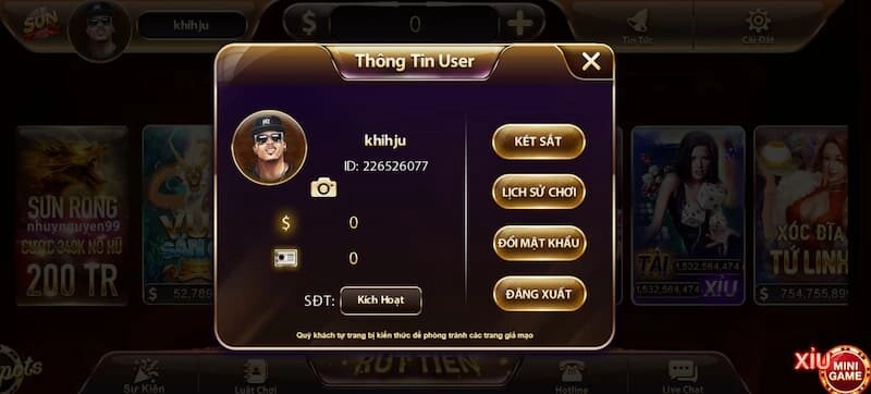 tài khoản Sunwin có hack được không? 