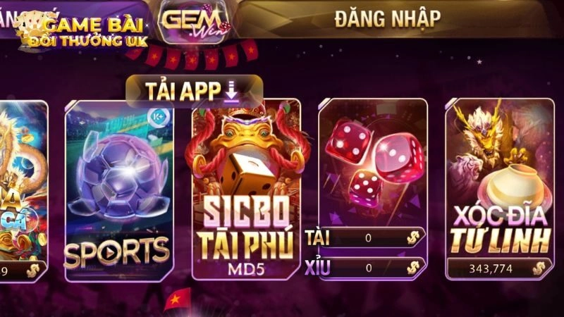 đăng nhập Gemwin